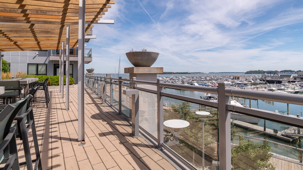 Aluminum railing on a multifamily project.